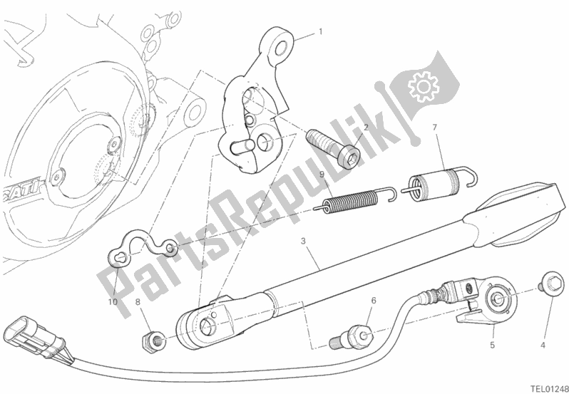 Alle onderdelen voor de Staan van de Ducati Diavel 1260 Thailand 2020